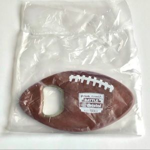 NEW Football Bottle Opener BATTLE AT TN Volunteers Virginia Tech Hokies NCAA